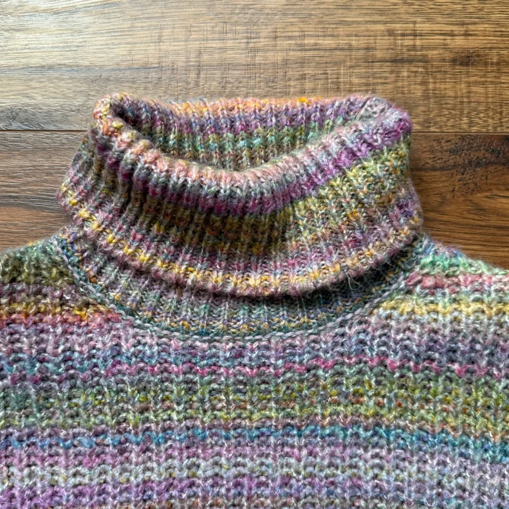 ASOS Topshop Women’s Knit Space Dye Rollneck Pullover Sweater Size 8-10 Medium